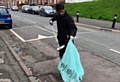 Volunteers from Ahmadiyya Muslim Youth Oldham got stuck into a Roundthorn community clean-up session