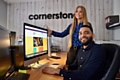 Mubarak Panti and Nicola Adamson with The Bee in the City website developed by Cornerstone Design and Marketing