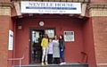 Pictured outside Neville House are (left to right): manager Rachel Mulvey, Gill Chadwick, Yvonne Swan and Jodie Crocker.