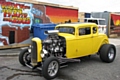 Keith Freeman’s supercharged yellow Deuce Coupe