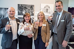 Handelsbanken Oldham staff, left to right, Chris Ainsworth, Wendy Mawdsley. Nicola Mitchell and Scott Parkinson