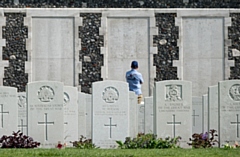 The thought-provoking scene at Ypres