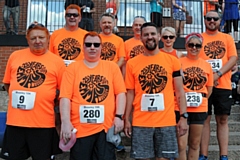 The Emmaus team at the start of the Mossley 10K run.

Picture courtesy of Bob Parkinson