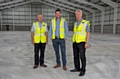 Pictured (left to right) at the new HPP warehouse are Martin Hill, Karl Parker and Stephen Hill