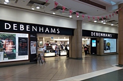 The flagship Debenhams store in Oldham's Spindles shopping centre