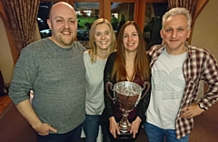 Last year's Oldham Corporate Quiz winners, the team from Innovative Technology Ltd