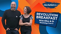 Elliot Eastwick and Diana Lynham host the Revolution 96.2 Breakfast Show