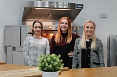 Pictured are (left to right): Georgia Woodhouse (new Sales and Customer Care Co-ordinator), Jenna Lewis (returning Commercial Director) and Cat Pollitt (new Marketing Assistant).