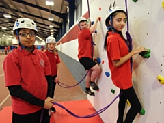 Learning the ropes, (L to R) Baaz Khan, Olivia Ogden, Regan Kennedy and Sadiya Saleem