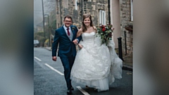 Villagers were invited to the wedding. Photo:Elizabeth Baker lizbakerphotos.co.uk