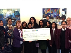 Chai Ladies Group with Cheque