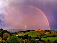 This was the scene over Dobcross last night 