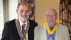 Dr Ian Brett, left , pictured with Rob Knotts
