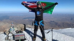 Akke Rahman has conquered Mount Elbrus in the Caucasus Mountains