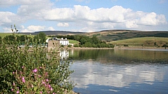 It was extremely busy at Hollingworth Lake Country Park yesterday