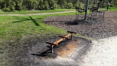 Due to repeated arson attacks at the site it is now uncertain if the play equipment will be replaced