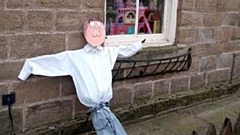 One of the scarecrows in Greenfield