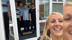 Managers and staff from two teams have been visiting homes to help do a little shopping and deliver Personal Protective Equipment (PPE) and medication