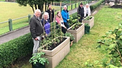 Pictured left to right are: Susan and Alan Marland, Carl Newton, Jessica (Susan and Alan's granddaughter), Helen Boulter, Roger Dennis and Sue Higham