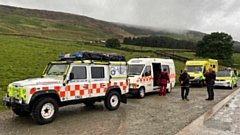 The rescue team were called to a site near Dovestone