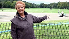 Barbara Beeley pictured at Churchill playing fields