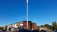 The huge mast on Lord Lane in Failsworth