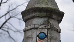 A decaying part of the Failsworth War Memorial structure