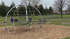 The new look play area has been designed to include play features into the landscape