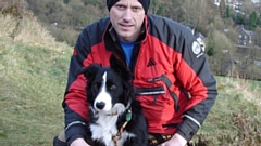 Bob is pictured with his handler Mick Nield