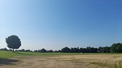 It's a beautiful, cloudless scene looking over Oldham Edge this morning