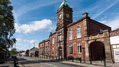 The historic Royton Town Hall building