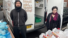 Volunteers at The Bread and Butter Thing (TBBT) hub at Bethesda Church in Royton