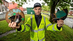 Electricity North West's David Hodgkins, who is maintaining the site on Henshaw Street