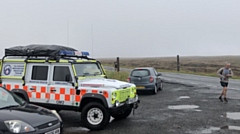 The rescue team were stationed at the end of the leg from Black Hill to the A635