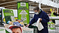 Asda Chadderton customers have helped provide food by adding much-needed items to the collection trolleys