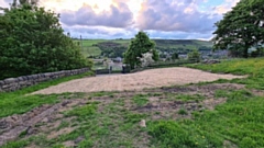 The proposed dog walking field in Dobcross