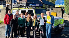 Members of the Oldham Mountain Rescue Team visited Livingstone Primary School in Mossley