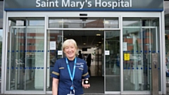 Kathy Murphy, Director of Nursing and Midwifery at Saint Mary’s Managed Clinical Service, pictured with her Chief Midwifery Officer’s Gold Award