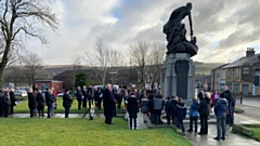 The service was held at Crompton War Memorial