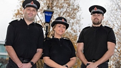 PC Jack Ginger, PC Jessica Hamblett and PC Richard Hayes