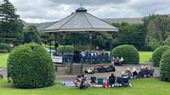 The bandstand at Beaumont Park near Huddersfield