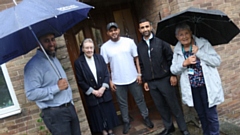 Warren Street volunteers are pictured with local councillors