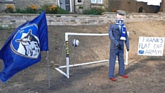 The scarecrow competition featured a tribute to Frank Rothwell, the new owner of Latics