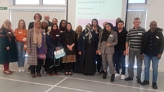 The Oldham Parent Power chapter pictured at the Honeywell Centre. Rahiela Koser is third from the left