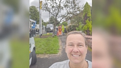 Councillor Alicia Marland pictured on Oldham Road on Grotton