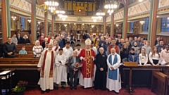 The Vicar, Rev Daniel Burton, thanked John for his exemplary service to the church community, and the Bishop blessed Mr Dunkerley and his companion Mrs Brenda Andrews