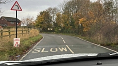 Bullcote Lane, connecting to Cop Road in Sholver. Image courtesy of Steph Smith