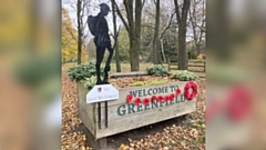 The decorations will remain until the week after Remembrance Sunday