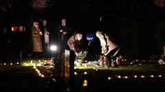 The church service at St Paul’s Church and candlelight vigil at Royton cemetery was to acknowledge a horrific practice that went on for years between the 50s and late 80s. Images courtesy of MEN / KENNY BROWN