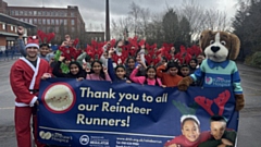 The school's Reindeer Run raised more than £400 for Dr Kershaw's Hospice